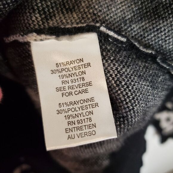 Tahari Leopard Print Polo Sweater - Picture 5 of 6